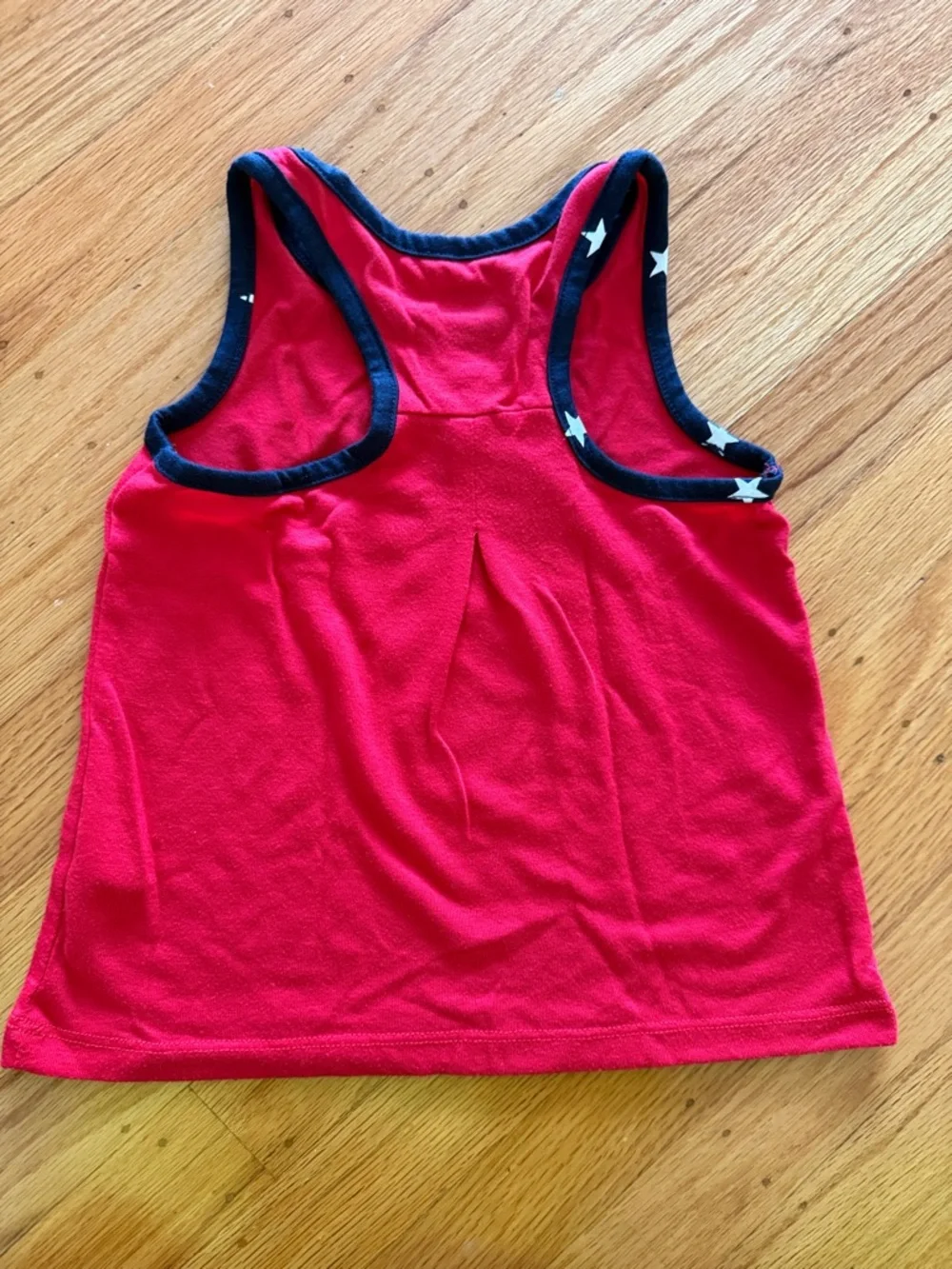 Nike Red Tank with Navy Star Shorts - Picture 4 of 5